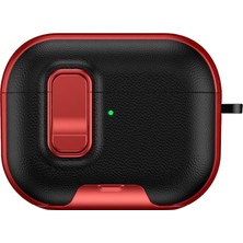 Burada Bulabilirsin Apple Airpods Pro 3 (3.nesil) Rova Deri Kılıf - Kırmızı
