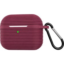 Burada Bulabilirsin Apple Airpods 4 (4.nesil)/airpods 5 (5.nesil) Raven Silikon Kılıf - Bordo
