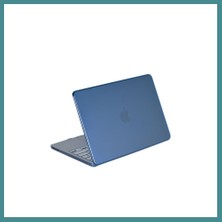 Bezos MacBook Neo Şeffaf Macbook Kapak - Mavi Mac