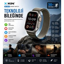 Xkin XK-W14 Ultra Akıllı Saat - 49MM Titanyum Görünümlü Kasa - 2.02 Dev Ekran