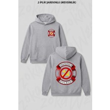 Zoka Wear Better Dead Than Red Cold War Anti Communist Slogan Hammer And Ön Arka Baskılı Kapüşonlu Sweatshirt