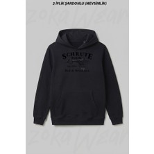 Zoka Wear Schrute Farms Dwight Schrute The Office Dizi Ön Baskılı Kapüşonlu Sweatshirt