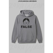 Zoka Wear False Dwight Schrute Dizi The Office Ön Baskılı Kapüşonlu Sweatshirt