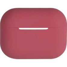 Akıllı Bayi Apple Airpods Pro 3 (3.nesil) Soft Silikon Kılıf - Bordo