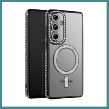 Bezos Samsung Galaxy S26 Uyumlu Joke Simli Magneticsafe Kılıf - Siyah Mac