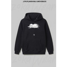Zoka Wear Yamac Parasutu - Paragliding Baskili Ön Baskılı Kapüşonlu Sweatshirt