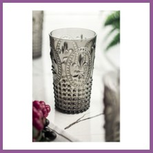 Bezos Akrilik Füme Tekli Uzun Bardak & Su Meşrubat Bardağı 750 ml ( Büyük Boy & Cam Değildir ) Rengaren