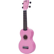 Şanal Soprano Ukulele, Pembe Renk, Eğlenceli Müzik Aleti