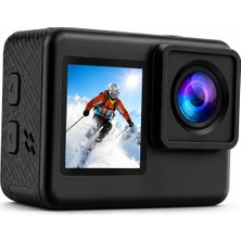 Tr 4K Ultra Hd Wi-Fi Aksiyon Kamerası 20 Mp Çift Ekranlı 30 Metre Su Geçirmez