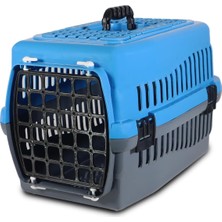 Modmio Lux Kedi ve Köpek Taşıma Çantası Dayanıklı Polikarbon 48X32X32 cm (Mavi)