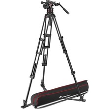 MVKN12TWINGA Nitrotech 612 Fluid Video Kafası, Çift Borulu Tripod, Alüminyum, Dslr'ler, Aynasız, Video ve Cinema Kamera Sistemleri Için, 12 kg Taşıma
