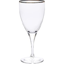 Bant 6'li Şarap Bardağı, 20 cm Yükseklik, 8.5 cm Çap, Renkli