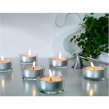 Glımma Beyaz 9 Saat 24 Adet Tealight Mum