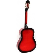 Solak Sunburst Renk Klasik Gitar - 4/4 Boy Öğrenci Gitarı Kılıf ve Pena Hediye !
