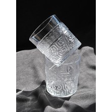 2'li Desenli Viski Kokteyl Bardağı Meşrubat Bardak 345 Ml-Kubiz