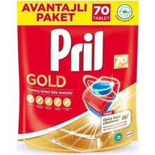 Gold 70 Yıkama Bulaşık Makinesi Tableti - Uzun Süreli Temizlik Gücü