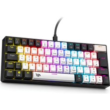 %60 Kablolu Rgb Mekanik Gaming Klavye, Türkçe Q, Blue Switch Kb-06
