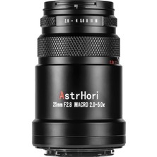 25MM F2.8 2x-5x Ultra Makro Lens Tam Çerçeve Manuel Odaklama Fuji x Aynasız Kameralar, X-A1, X-A10, X-E2, X-A2, X-A3, Vb. Ile Uyumludur
