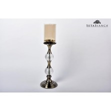 Setabianca Seta Regina Mumluk Krıstal 2 Top Bronz 50 cm