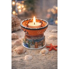 Masa Üstü Mum Aksesuarı Seramik / Tealight Uyumlu Dekor Ürünü / 6,5 cm – Ø 8 cm