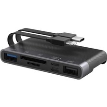 Lightning Type-C USB 3.0 Sd Tf Kart Okuyucu Adaptör Şarj Le-81