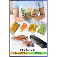 Fırsat7 Premıum Gıda Mühürleme Vakum Makinesi - Yiyecek Mühürleme Cihazı Ev ve Restoran Poşet Hediyeli