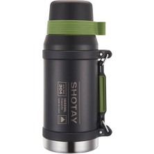 Çelik Termos Camper Large 1600ML Siyah