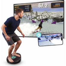 Gobalance Board App Balance Board Bluetooth Sensörlü 12 Oyun Eğitim Eğlence ve Fitness Için Gençler ve Yetişkinler Için Koordinasyon ve Güç