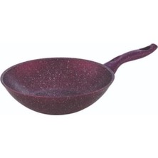 Granıtte Mor Granit Wok Tava 28 cm