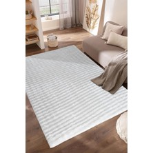Soft White Bubble Peluş Halı – Modern, Yumuşak Doku, Makinede Yıkanabilir, Kaymaz Tabanlı, Ev Dekorasyonu Için Şık Tasarım (100X200 Cm)