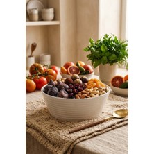 Lüks Porselen Kase 20CM, Salata Kasesi, Sunum Kasesi 20CM 2,3litre