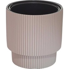 Vega Model Iç Drenaj Hazneli Dekoratif Modern Saksı 30 Lt Mocha