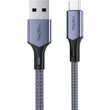 Usb-A To Usb-C 60W 3A Type-C Hızlı Şarj ve Data Kablosu 2 Metre