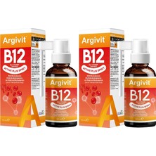 B12 Active Maxi 1000 Sprey ve Metilkobalamin, Hidroksokobalamin ve Adenosilkobalamin (30 Ml) (2 Paketi)