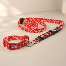 Airmesh Köpek Gezdirme Boyun Tasma Seti Xs - Küçük Irk Köpek ve Kedi Gezdirme Tasması (Nefes Alabilen File Kumaş, 3-5 Kg) (Kırmızı)