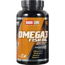 Hardline Nutrition Omega 3 Fish Oil, 160 Kapsül