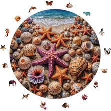 Ahşap Puzzle Yetişkin - Denizdeki Hazine - 252 Parça, 29 x 29 cm - Yapıştırıcı Folyo Dahil - Benzersiz Şekilli Parçalar & Özel Figürler - A1-17