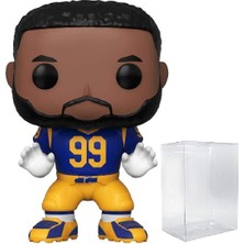 Futbol: Rams - Aaron Donald Funko Vinil Figür (Uyumlu Kutu Koruyucu Kılıf ile Birlikte), Çok Renkli, 9,5 cm