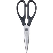 Mutfak Makası, Paslanmaz Çelik-Siyah, 22 cm