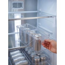 Şeffaf Kapaklı Buzdolabı Içi Düzenleyici Organizer - 100 x 325 x 100 mm