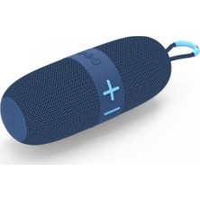16W Ekstra Bass Dahili Mikrofon, Aux, Sd Kart, USB Girişli Wireless Hoparlör Mavi