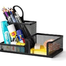 Jokey Kırtasiye 3 Bölmeli Metal Perforeli Organizer (Gümüş)