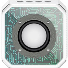 Bluetooth 5.3 Taşınabilir Hoparlör F60 – 3W Güç, 1200MAH Batarya, Tws Özelliği, Fm Radyo, Tf Kart Desteği 8 Saate Kadar Müzik Dinleme | Beyaz