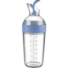 Sızdırmaz Yağdanlık Sosluk Sirke Şişesi 350ML Dekoratif Renkli Ayçiçek Yağı Sıvı Yağ Yağlık Damlatmaz Kapaklı Estetik (Mavi)