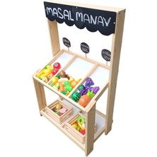 Ahşap Oyuncak Manav Tazgahı