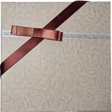 Hediye Kutusu, Iç Içe 3 Farklı Ebat, Kare, 19X19X9 cm (Kahverengi)