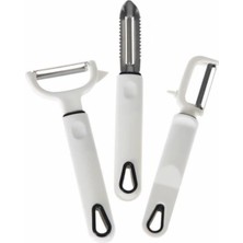 3 Lü Soyacak Oyacak Set Beyaz