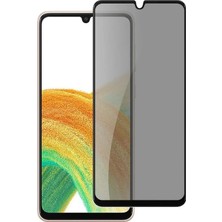 [hayalet Ekran Koruyucu] For Android Samsung A24 ile Uyumlu Privacy Gizli Cam Ekran Tam Kaplayan Su Itici Safir Ekran Koruyucu + Uygulama Bezleri (Hay