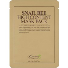 Snail Bee High Content Mask - Salyangoz Özlü Maske 1 Paket (1 x 20 G)