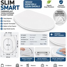 Thermoplast Slim Smart Nkp 0302 Yavaş Kapanan Klozet Kapağı